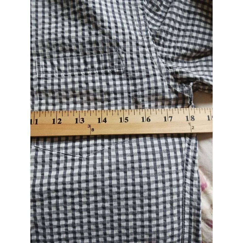 J.Crew Gingham Button-Up Long Sleeve Shirt Size XSmall